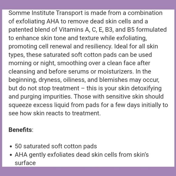 Somme Institute Exfoliating Transport Pads - Picture 4 of 13